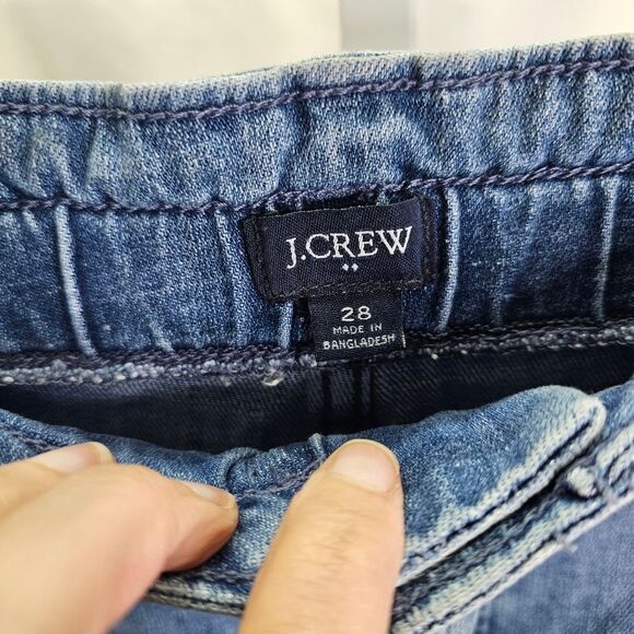 J. Crew Cropped Wide Leg Paperback Waist Jeans Size 28 - Picture 5 of 9